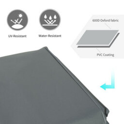 Outsunny 190X72X76Cm Rectangular Patio Furniture Cover For Chairs 600D Oxford - thumbnail 4
