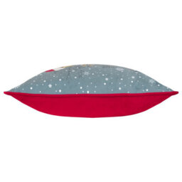 Evans Lichfield Christmas Dogs Piped Polyester Filled Cushion - thumbnail 3