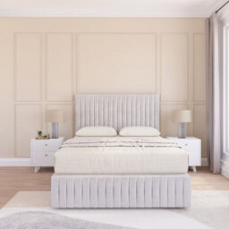 Sloomy Madison Silver Plush 4Ft6 Memory Foam Bed Set With 2 Drawers, Mattress & Headboard- Double - thumbnail 3