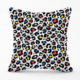Warren Reed Designer Coloured Leopard Print Outdoor Cushion 45Cm X 45Cm - thumbnail 1