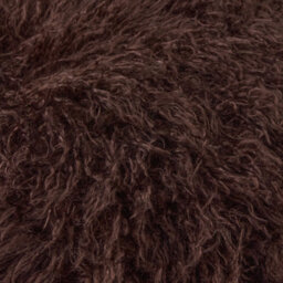 furn. Furn Rowan Faux Fur Polyester Filled Cushion, Chocolate, 50 X 50Cm - thumbnail 4