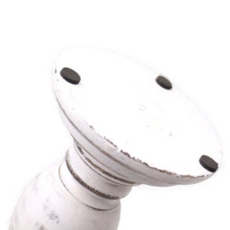 Serenityy Classic Candle Stand Whitewash Small - Mango Wood, Distressed Finish, 23 X 10 Cm - thumbnail 3