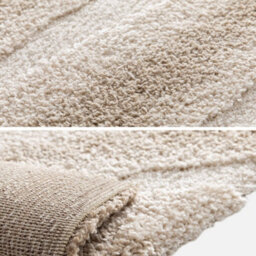 Sweeek - Indoor Rug With Beige Striped Pattern 150X80 Cm - Lou - thumbnail 3