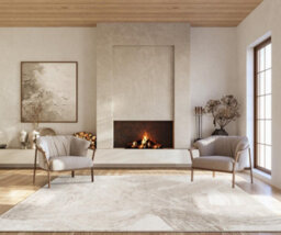 Elysium Modern Abstract Living Room Area Rug Metallic Sheen -Expression Pearl 200Cm X 290Cm - thumbnail 1