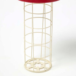 Homescapes Tall Red Mushroom Hanging Bird Feeder - thumbnail 4