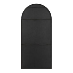 Furniturebox Uk Ottilie Large Full Length Black Arch Wall Mirror - thumbnail 5