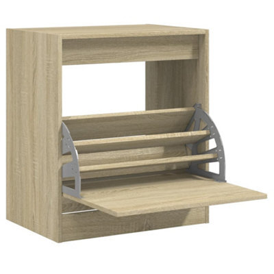 Berkfield Durable Shoe Cabinet Sonoma Oak 60X42X69 Cm Engineered Wood