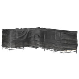 Walplus L-Shaped Outdoor Garden Furniture Covers 2 Pcs 16 Eyelets 210X260X80 Cm - thumbnail 7