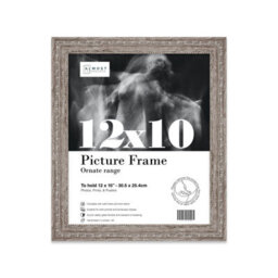 12X10 Walnut Ornate Picture Frame (30.5 X 25.4Cm) Poster, Photo, Artwork, Gallery Wall Or Print - thumbnail 1