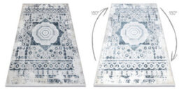 RugsX Modern Carpet Duke 51542 Cream / Blue - Rosette Vintage Structured, Ve  280X370 Cm - thumbnail 2