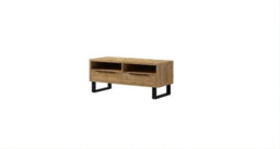 Arte Halle 41 Tv Cabinet W1240mm H500mm D500mm In Oak Wotan, Compact Design With Storage & Cable Management - thumbnail 1