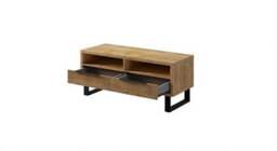 Arte Halle 41 Tv Cabinet W1240mm H500mm D500mm In Oak Wotan, Compact Design With Storage & Cable Management - thumbnail 2