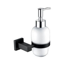 Nes Home Matte Black Soap Square Dispenser - thumbnail 1