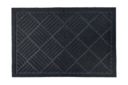 Emma Barclay Cross Hatch Anti-Slip Mat Black 60X40Cm - thumbnail 1