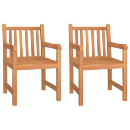 Berkfield 3 Piece Garden Dining Set Solid Wood Teak - thumbnail 4