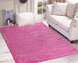 Desire Rugs Plain Living Room Shaggy Area Rugs Pink 200X290 Cm - thumbnail 5