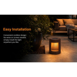 Gwsolar Ceramic Garden Solar Lights Warm White, Auto On/off, Ip44, Spare Lamp Head Included, Patio & Yard Decor Light - thumbnail 7