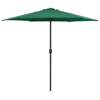 Berkfield Outdoor Parasol With Aluminium Pole 270X246 Cm Green - image 1