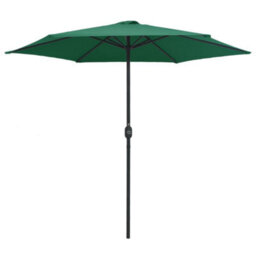 Berkfield Outdoor Parasol With Aluminium Pole 270X246 Cm Green - thumbnail 2