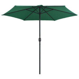 Berkfield Outdoor Parasol With Aluminium Pole 270X246 Cm Green - thumbnail 3