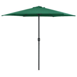 Berkfield Outdoor Parasol With Aluminium Pole 270X246 Cm Green - thumbnail 1