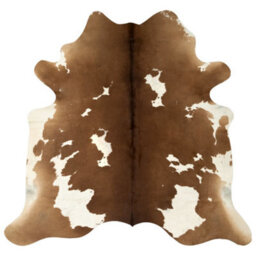 Walplus Real Cowhide Rug Brown And White 180X220 Cm - thumbnail 2