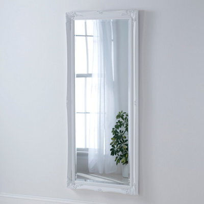 Yearn French Style Carved Mirror White 166X75Cm - image 1