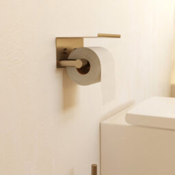 Cosmic Paper Holder With Cover Brushed Gold Pvd Architect Sp - thumbnail 2