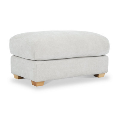 Cloud Natural Haze Footstool - Fully Assembled By Roseland Furniture - image 1