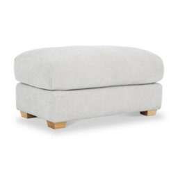 Cloud Natural Haze Footstool - Fully Assembled By Roseland Furniture - thumbnail 1
