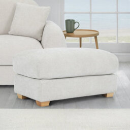 Cloud Natural Haze Footstool - Fully Assembled By Roseland Furniture - thumbnail 4