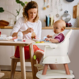 Costway 6-In-1 Baby High Chair Convertible Infant Feeding Chair-White - thumbnail 8