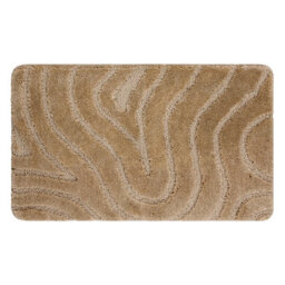 RugsX Bathroom Rug Supreme Waves, Non-Slip, Soft - Beige 50X80 Cm - thumbnail 4