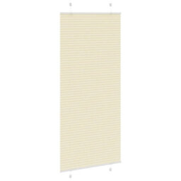Berkfield Pleated Blind Cream 85X200 Cm Fabric Width 84.4 Cm Polyester - thumbnail 4