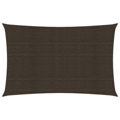 Berkfield Sunshade Sail 160 G/m2 Brown 3X6 M Hdpe