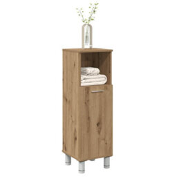 Walplus Bathroom Cabinet Artisan Oak 30X30X95 Cm Engineered Wood - thumbnail 3