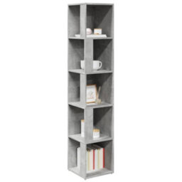 Vidaxl Corner Cabinet Concrete Grey 33X33X164.5 Cm Engineered Wood Corner Cabinets - thumbnail 4