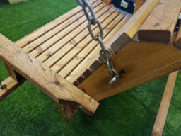 Churnet Valley Garden Furniture Ltd 2 Seater Valley Garden Swing Seat Hammock - Redwood - L125 X W180 X H185 Cm - Minimal Assembly Required - thumbnail 4