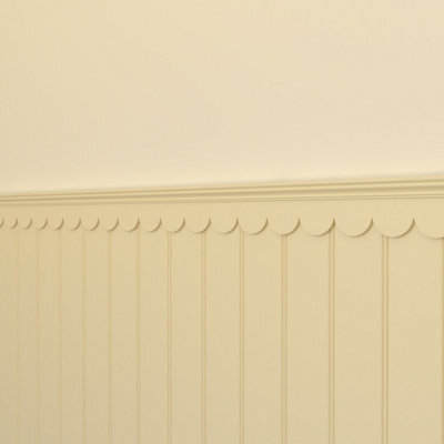 (Pack Of 2) Large Scallop Trims - Unprimed - 1M Long - Wall And Shelf Edging Mdf Wood (By Trims & Co.) - image 1