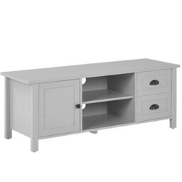 Beliani  Tv Stand Honolulu Light Grey
