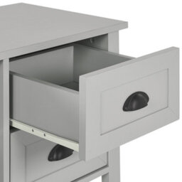 Beliani  Tv Stand Honolulu Light Grey - thumbnail 8