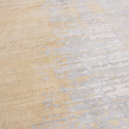 Gold Abstract Modern Rug Easy To Clean Living Room And Bedroom-160Cm X 230Cm - thumbnail 3