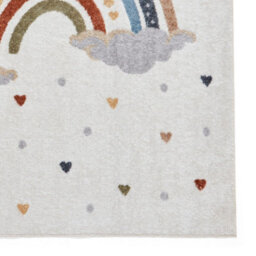 Multicoloured Pictorial 40mm Thick Stain-Resistant Rug For Bedroom, Dining Room, Easy To Clean Modern Rug-80Cm X 150Cm - thumbnail 3