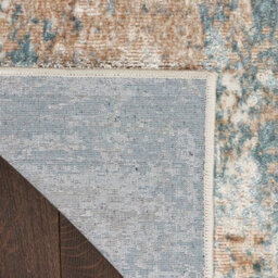 Cream Multi Abstract Modern Rug Easy To Clean Living Room And Bedroom-69 X 229Cmcm (Runner) - thumbnail 9