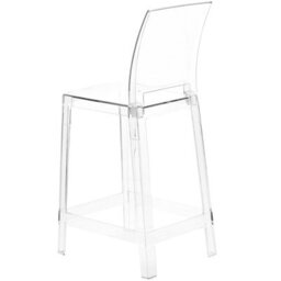 Beliani Set Of 2 Bar Chairs Wellington Transparent - thumbnail 6
