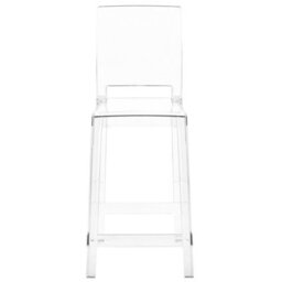 Beliani Set Of 2 Bar Chairs Wellington Transparent - thumbnail 5