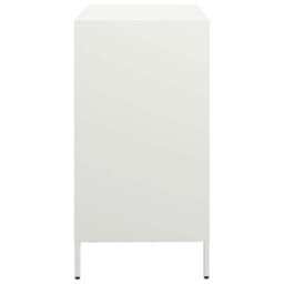 Berkfield Sideboard White 68X39X73.5 Cm Cold-Rolled Steel - thumbnail 6