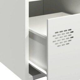Berkfield Sideboard White 68X39X73.5 Cm Cold-Rolled Steel - thumbnail 9