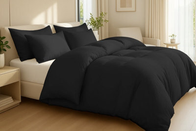 Pamposh 400 Thread Count Egyptian Cotton Double Duvet Cover Set Premium Cotton Breathable Luxury Bedding Set With Zipper Closure - image 1