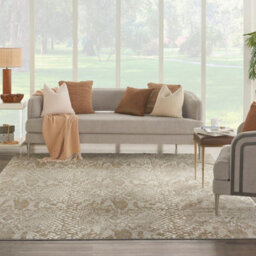 Ivory Beige Modern Abstarct Rug Easy To Clean Living Room Bedroom And Dining Room-160Cm X 221Cm - thumbnail 2
